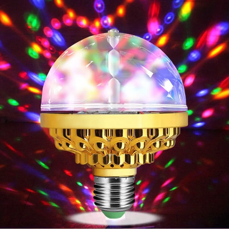 Boule Disco Rotative LED 3W RGB Rotation a 360 degres avec