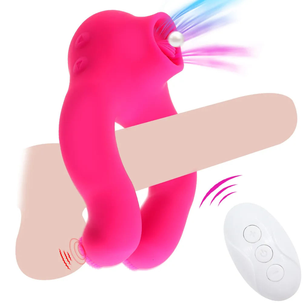 Vibrierender Ring-dildo Mit Saugfunktion Für Paare_voghion.com