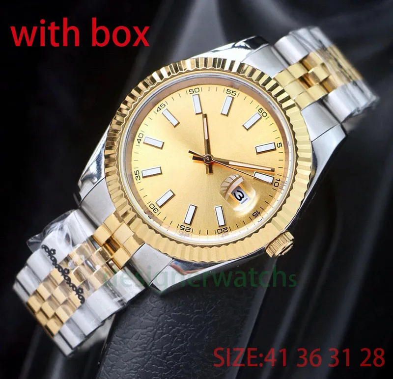 Mens watch luxury simple designer automatic movement mechanical watch stainless steel strap classic buckle can add waterproof sapphire glass