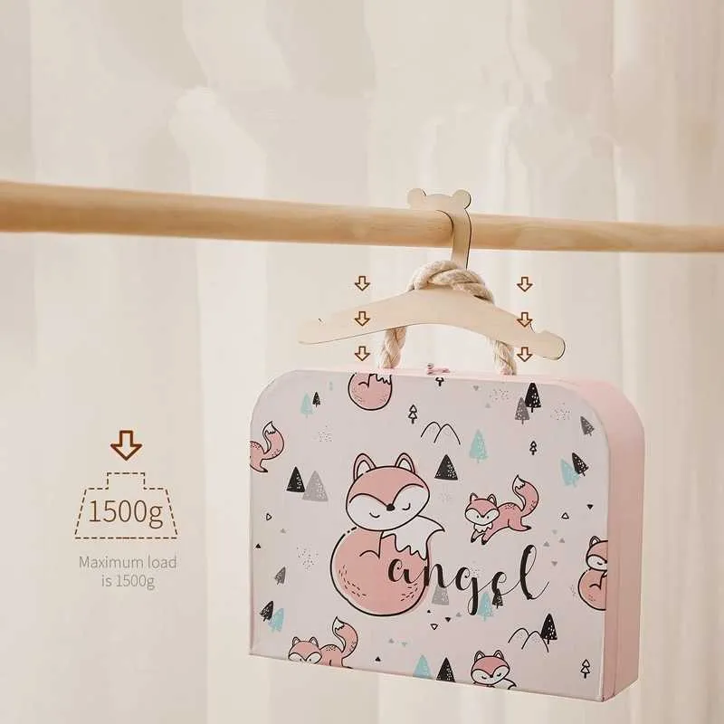 Hangers Racks 10/5 pièces bébé créatif cintre support bébé en bois cintre maison filles princesse chambre pépinière décor pour enfants présents enfants