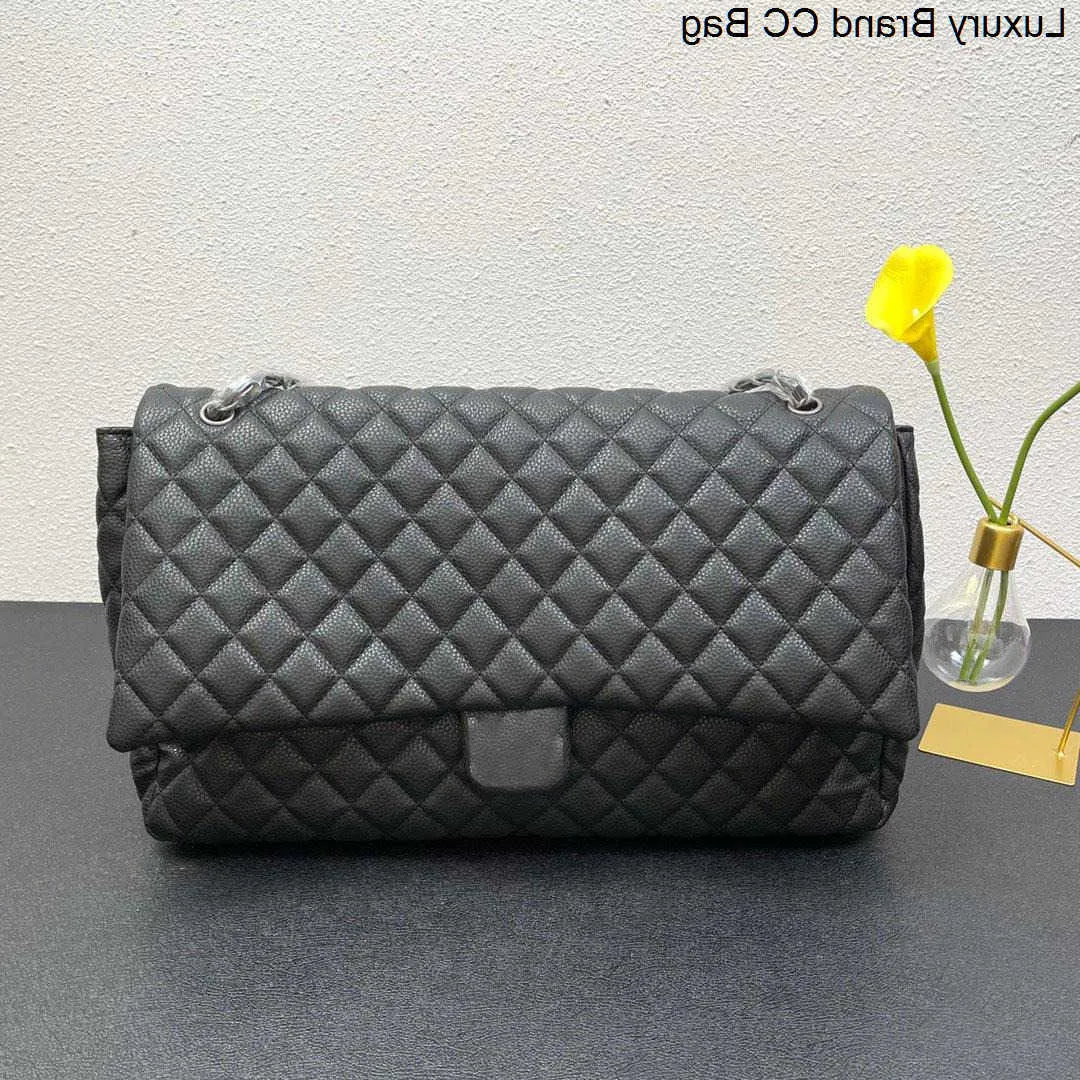 CC Sacs à bandoulière 22Ss F/W France Femmes Vintage Classique Maxi Rabat Simple Sacs Matelassés Cuir de Veau Caviar Vieilli Or/Argent Meatl GHW/SHW Bandoulière Épaule 24EH