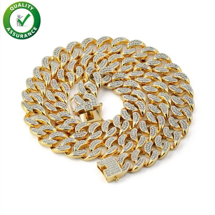 Designer Necklace Iced Out Gold Tennis Chains Hip Hop Jewelry Mens