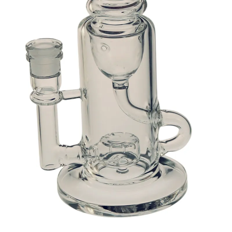 Saml Klein Bong Hookahs Dab Rig Glass Recycler Smoking Water Pipe Clear Blue Black Joint Size 14.4mm PG3003（FC-Klein）