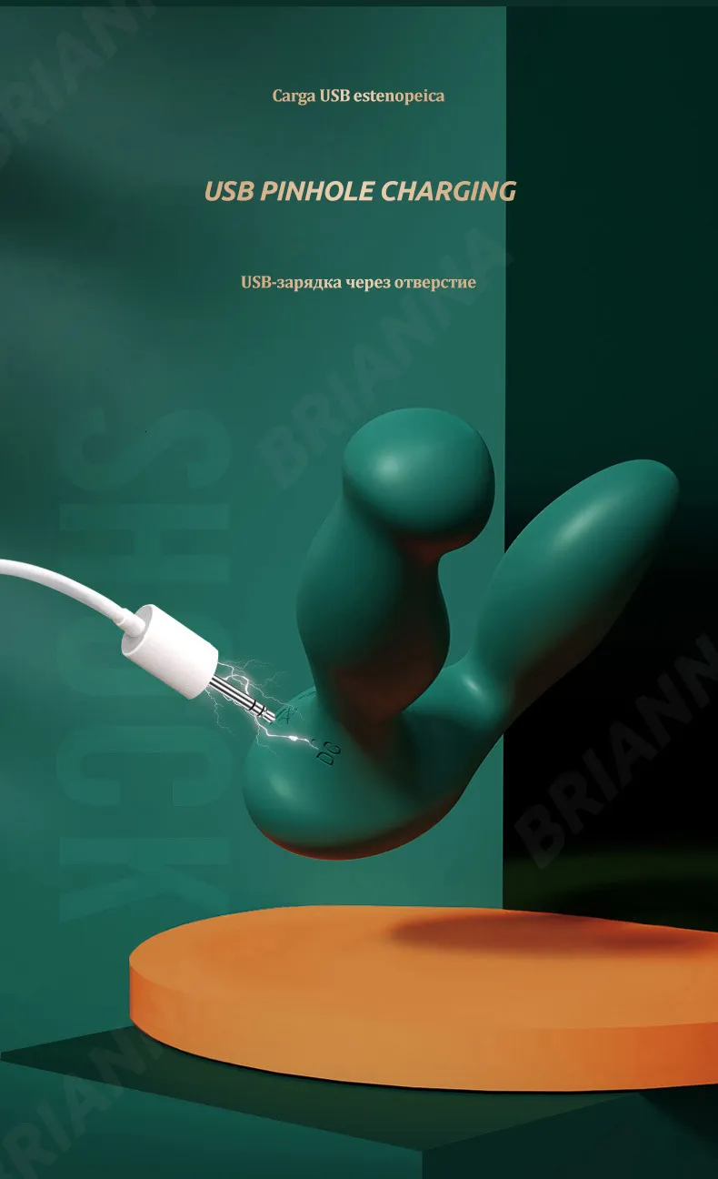Masseur de prostate et vibrant anal avec télécommande et chauffe_voghion.com