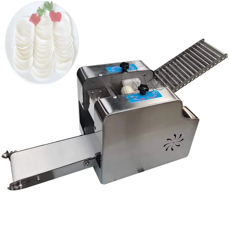 Máquina automática para envolver dumplings Wonton Jiaozi Skins Rolling Chaos Leather Slicer Commercial Dumpling Maker Machine