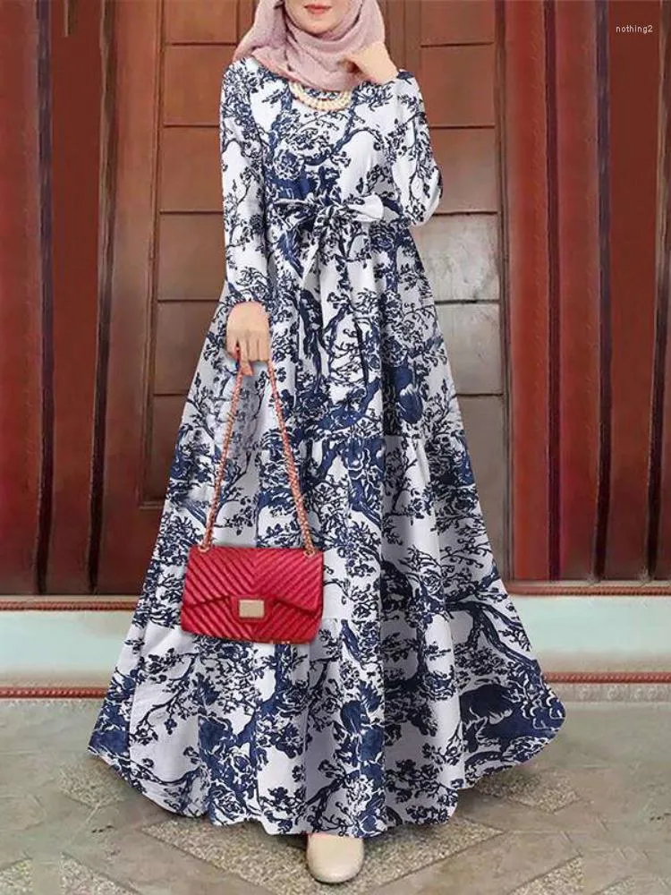 Casual klänningar höstkvinnor marocko muslim