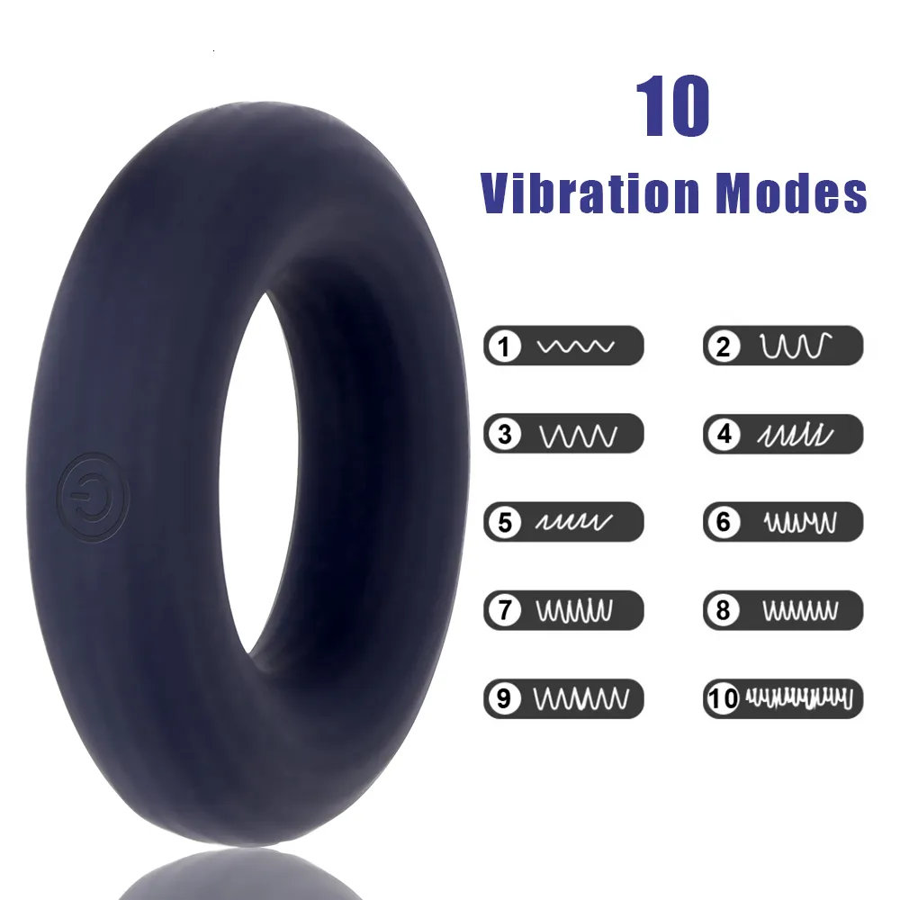 rings Rings Vibrator Scrotal Binding Clitoris Stimulation Delay Ejaculation Erection 10 Speeds Remote Control_voghion.com