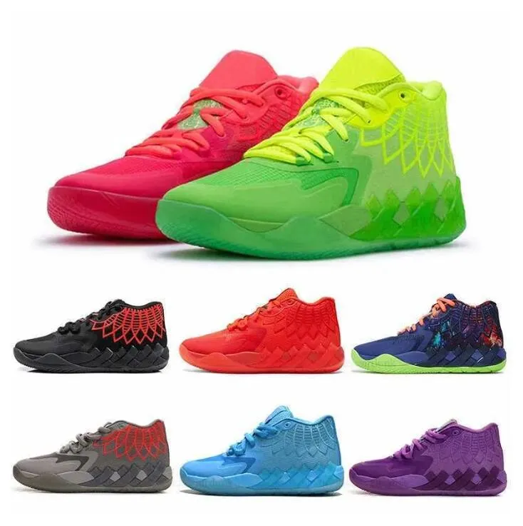 Sandały z pudełkiem 2023 Nowe buty do koszykówki Treny sportowe Sports Sneakers Black Blast City Rock Ridge Red Lamelo Ball 1 MB.01 Kobiety lo Ufo nie stąd Queen Cit