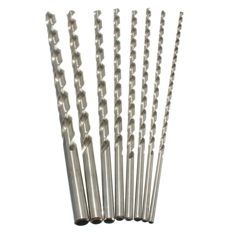 Torneiras de cozinha de 6 a 16 mm de diâmetro extra longa de 350 mm HSS Twist Drill Twist Bit Straight Shank