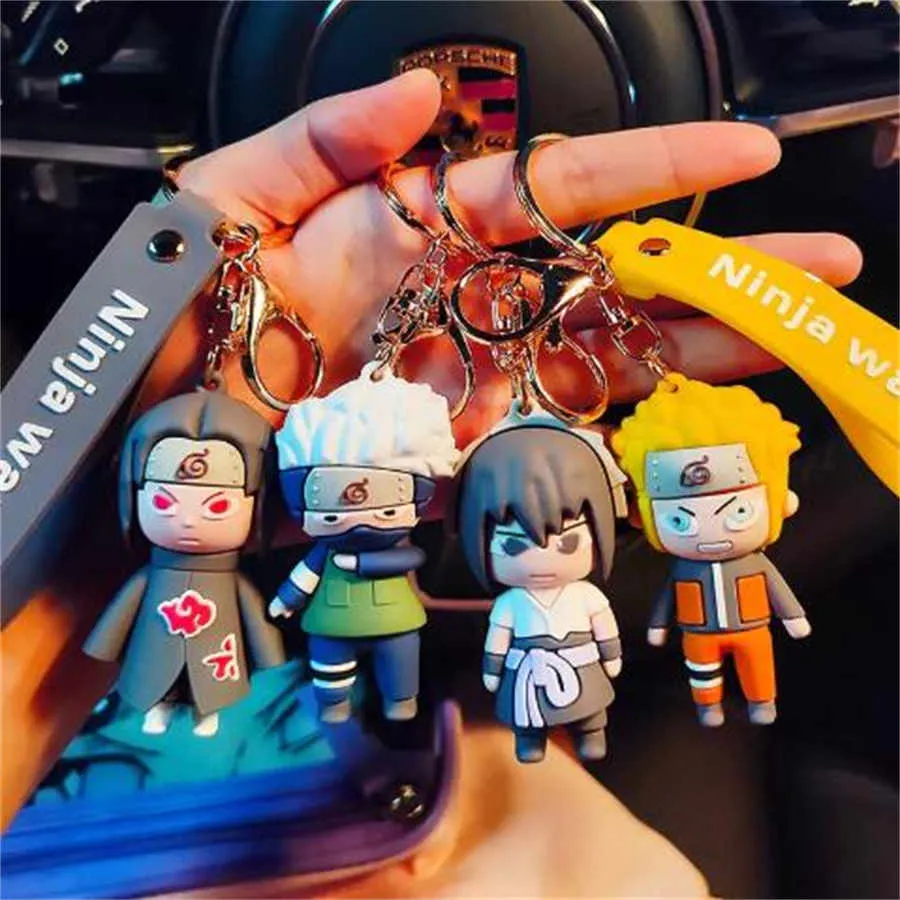 Anime Doll Keychain Toy Keyring Dolls Keychain Cartoon Exquisite Boys and Girls Bags Pendant Small Gifts