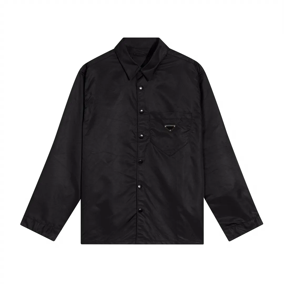 CLASSICOS ITALIANOS Mens renylon camisa de camisa de camisa de camisa do estilo Canadá Casaco norte Jaquetas de primavera de cor sólida para homens letras abertas