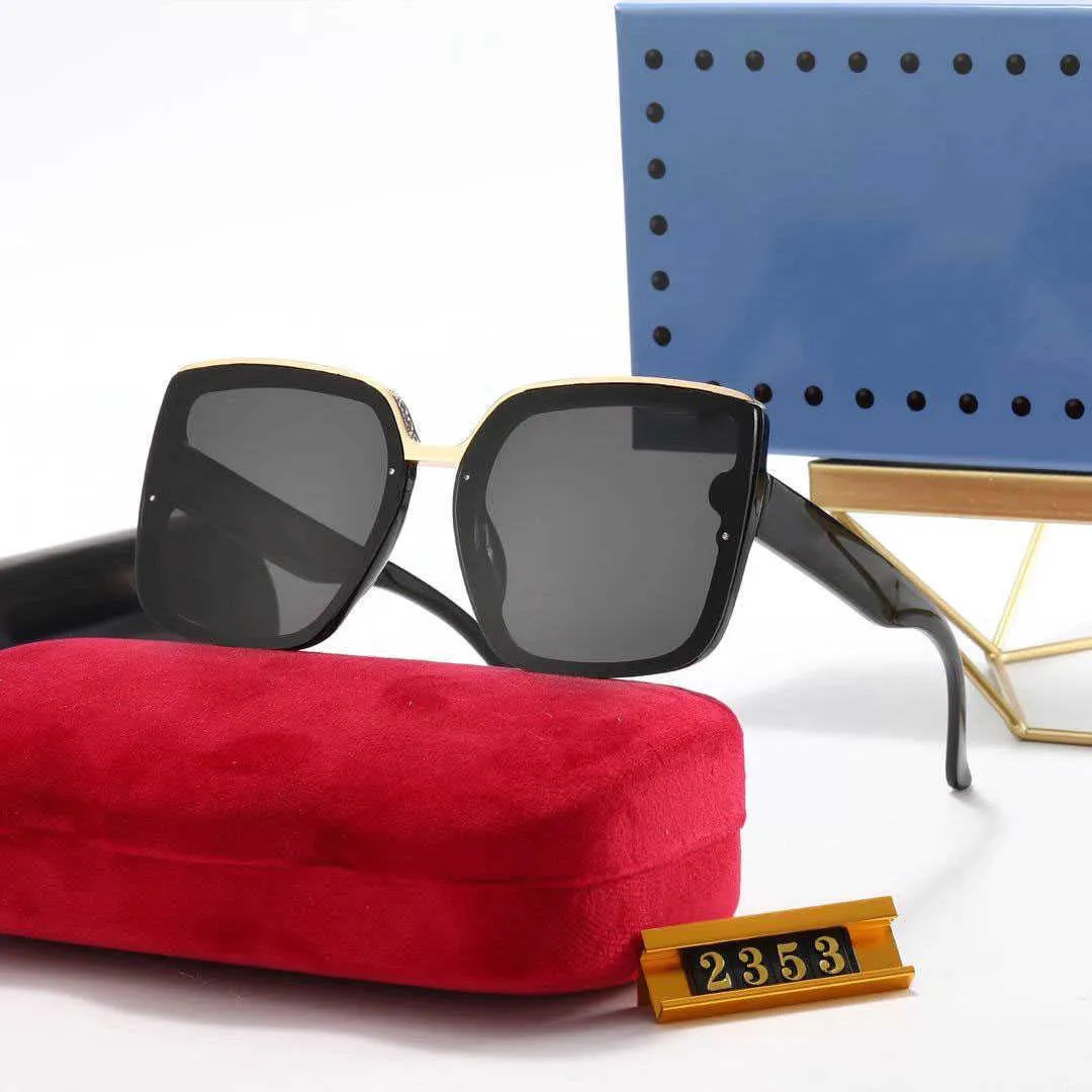 Lunettes de soleil Les lunettes de soleil à grand cadre nouvellement populaires pour hommes et femmes sont conçues par des experts de la mode et des créateurs de marque seniors G230223