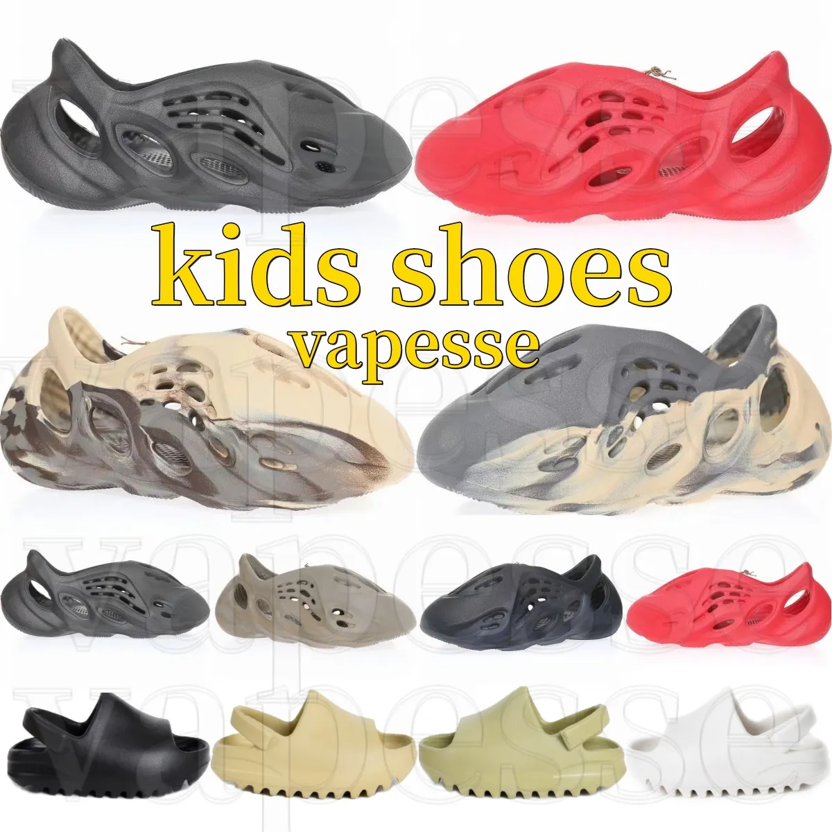 baby kids shoes runner slipper shoe sneaker designer slide toddler big boys black foam kid youth toddler infants boy girl children fashion grey sga16