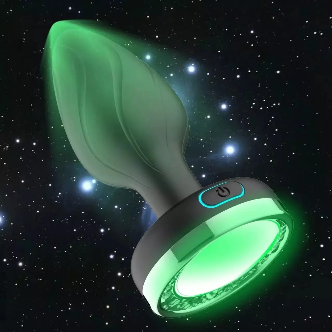 Giocattoli anali Plug vibratore con luce colorata telecomando senza fili massaggiatore della prostata stimolatore del punto G di testa S_voghion.com