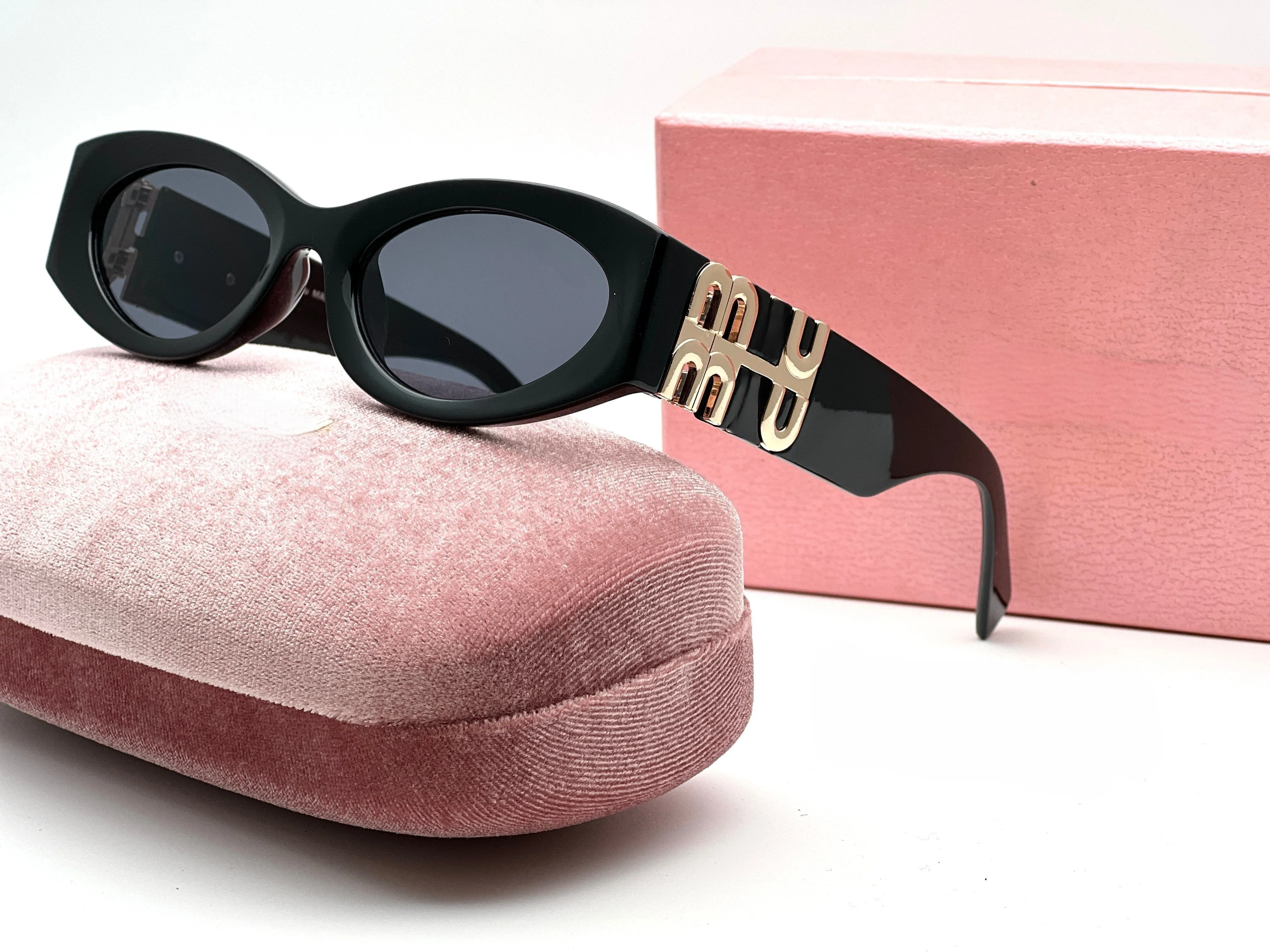 Occhiali da sole da donna classici di marca GiuMiu occhiali da sole da donna retrò di design di lusso