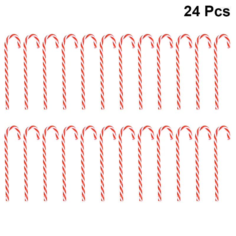 クリスマスの装飾キャンディケインの木の装飾品杖飾り飾り飾り飾り白ピッキングレッドミニペパーミント小道具ホリデー