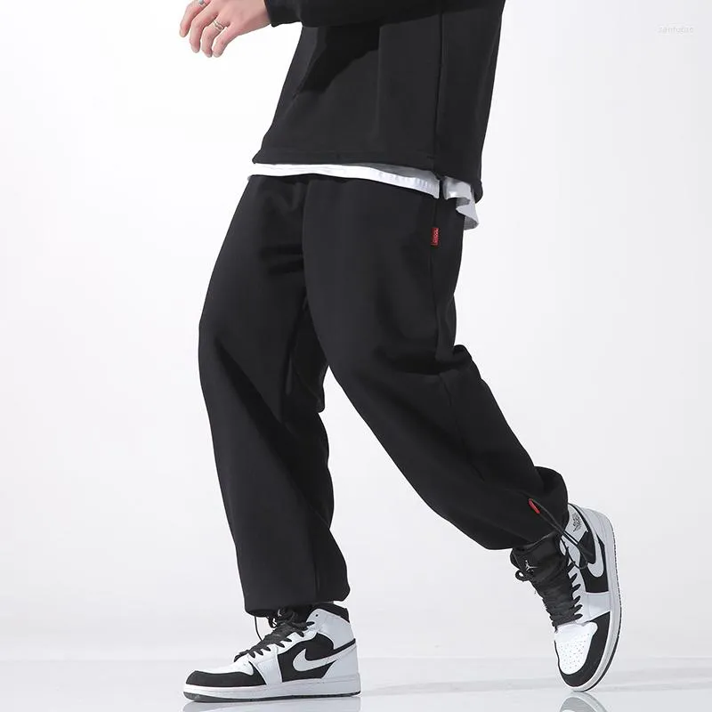 Pantalon masculin pantalon pour hommes à la mode des sports décontractés pantalon droit de survêtement jogger surdimension