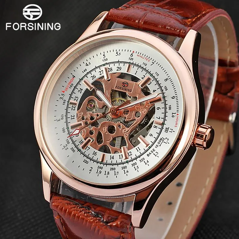 Wristwatches Men Automatic Watch Top Tourbillon Hollow Mechanical Business Large Dial Watches Male Relogio Masculino