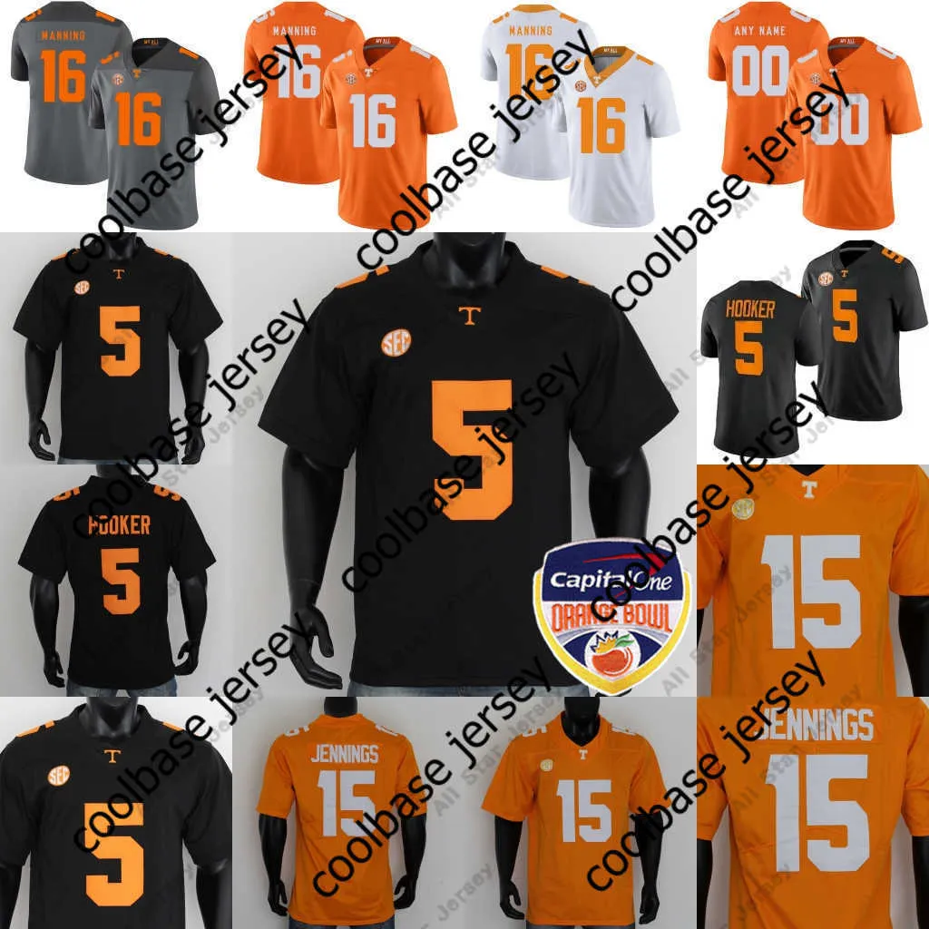 American College Football Wear Orange Bowl Tennessee Volunteers Jersey Joe Milton III Hendon Hooker Jalin Hyatt Jaylen Wright Jabari Small