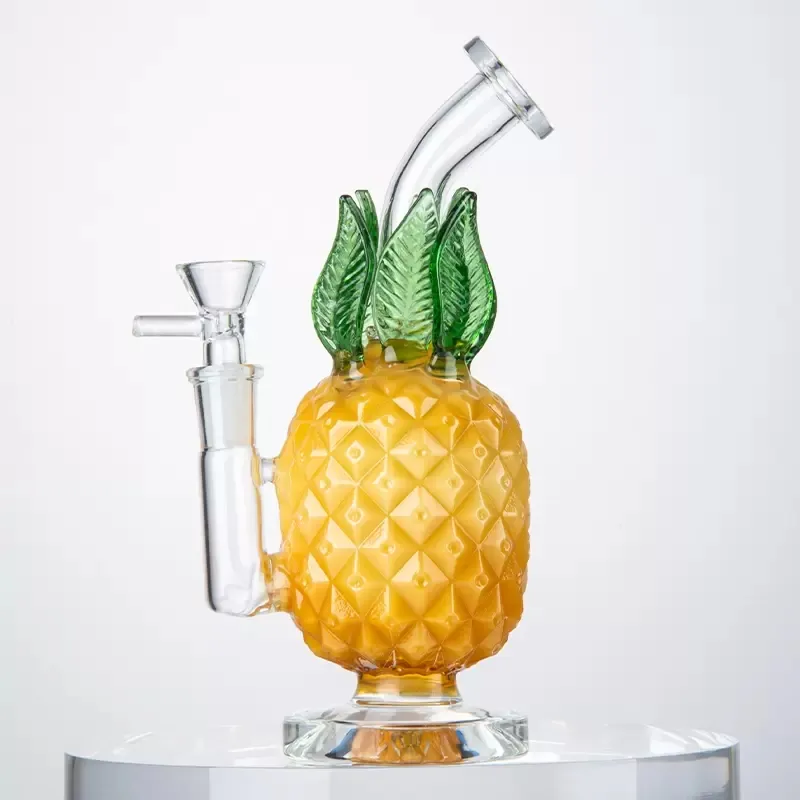 Hookahs 7.8 "Glazen ananas Bong 14 mm Vrouwelijke gewrichtspijp Somking Beger Bongs