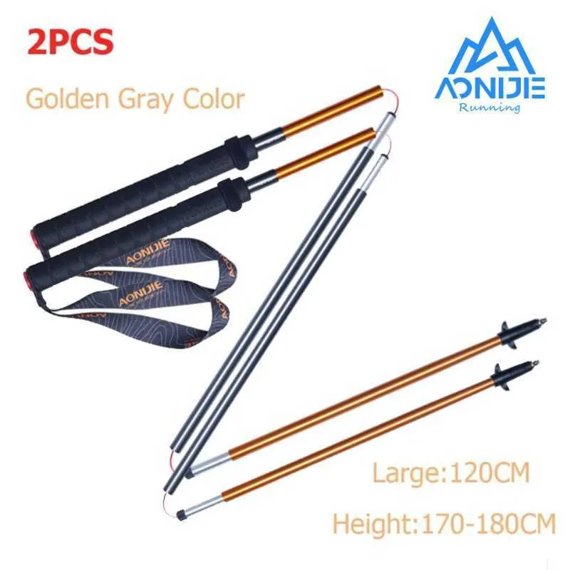 Trekking Polonyalılar 2pcs Aonijie E4201 Pole Katlama Ultralight Hızlı Kilit Trekking Polonyalılar Yarış Koşu Balası Çubuk Karbon Fiber Yürüyüş Kutupları J230224