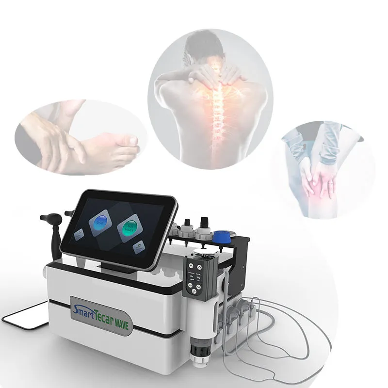 Sk￶nhetsartiklar Portable Ret Cet Shockwave Diatermy Ed Treatment Machine Shockwave Shock EMS Smart Wave Tecar Therapy Physio Pain Relief