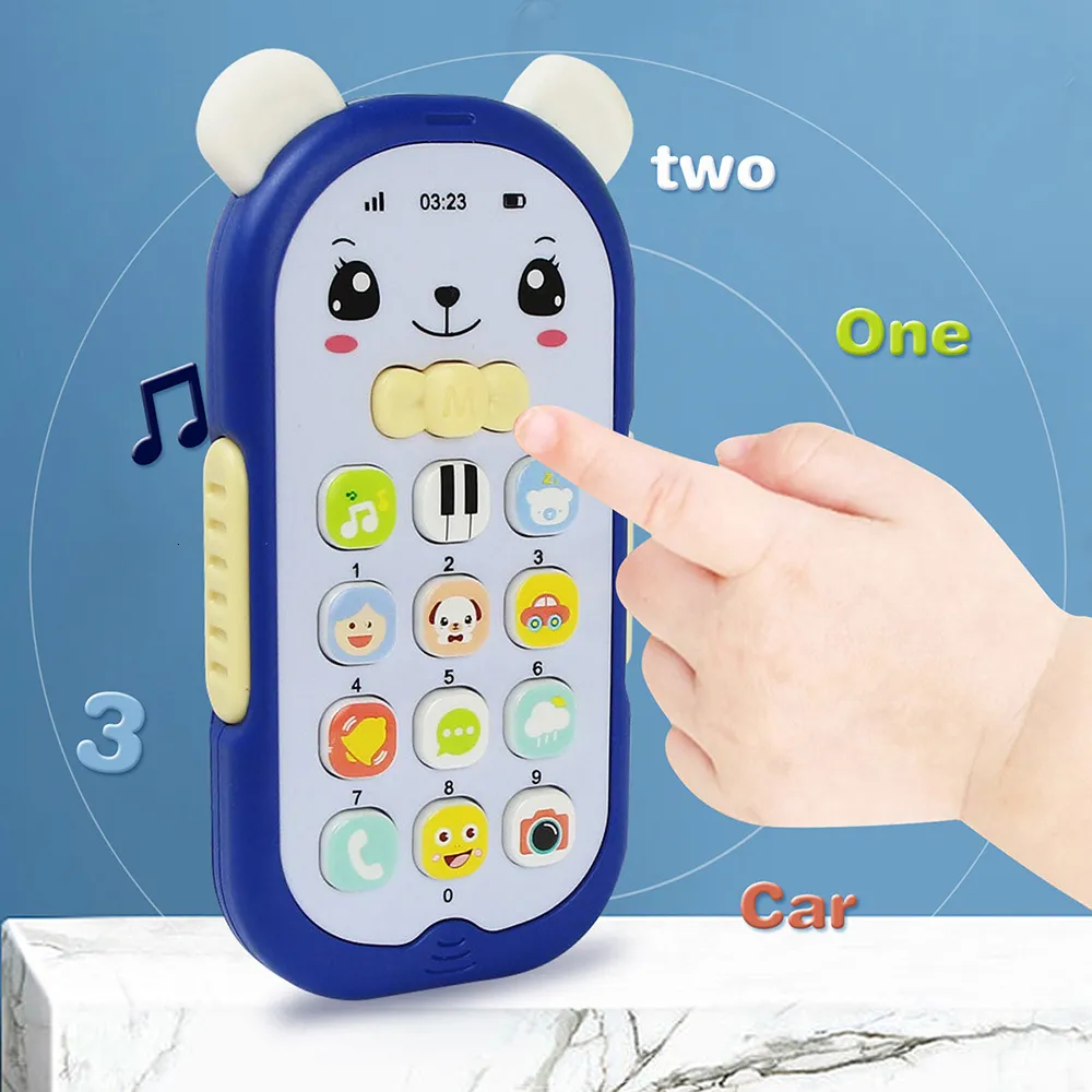 لعبة Toy Walkie Talkies Baby هاتف Toy Toy Music Music Machine مع Teether for Kids Infant Exply Toy Toy Mobile Phone Sleeping Toys Gift 230225