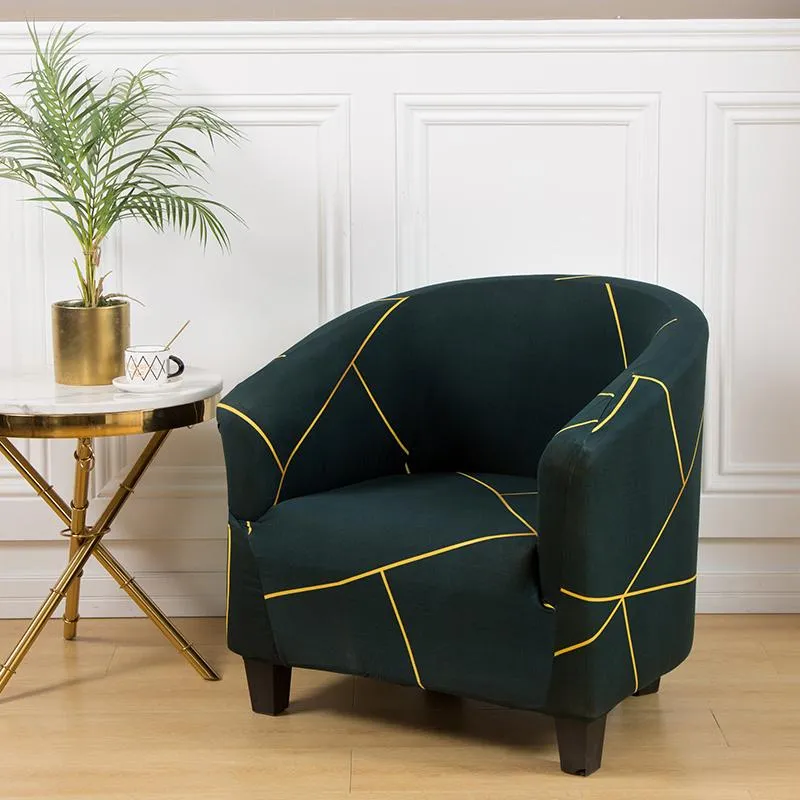 Stuhlhussen Stretch-Einzelsitz-Sofa für Wohnzimmer, elastische Wanne, Club-Schonbezug, Sessel-Couch-Möbelschutz