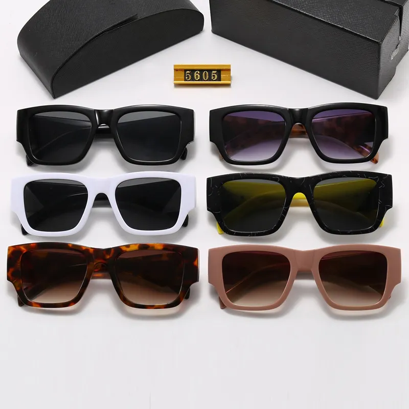Moda de lujo para mujer Sunglass Designer Triangle Letter P Gafas de sol Hombres PC Frame Gafas de sol Ladies Glass Summer UV400 Eyeglasses 2302255BF