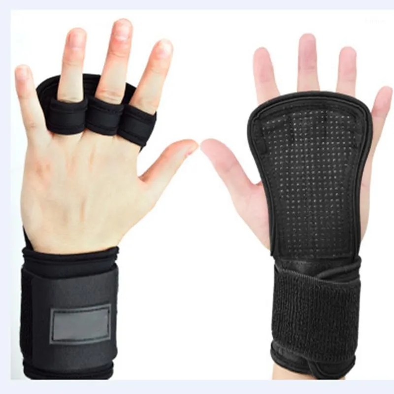 Accessori Guanti sportivi per allenamento con i pesi Protezione per le mani da palestra Impugnature per palmo in pelle Fitness Boxe Manubri Attrezzatura per bilanciere