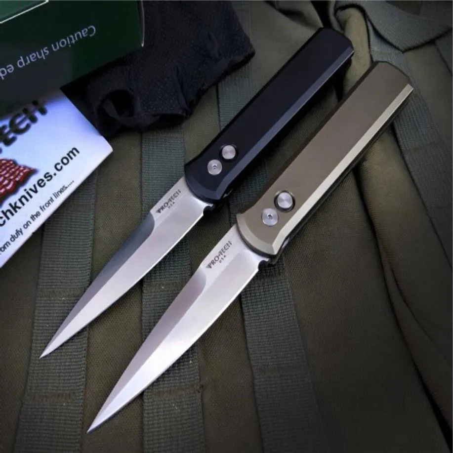 Protech Knives The Godfather 920 Auto Folding Knife 154-cm Blade CNC 6061-T6 Uchwyt Hunt Camping Survival Tactical Solding Knife2257