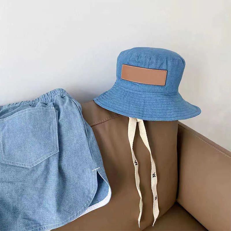 Wide Brim Hats Canvas Fabric Bucket Hat Fashion Trend Lace Up Fisherman Hat Men and Women Summer Outdoor Leisure Sunshade Hat Beach Hat YF0592 G230224