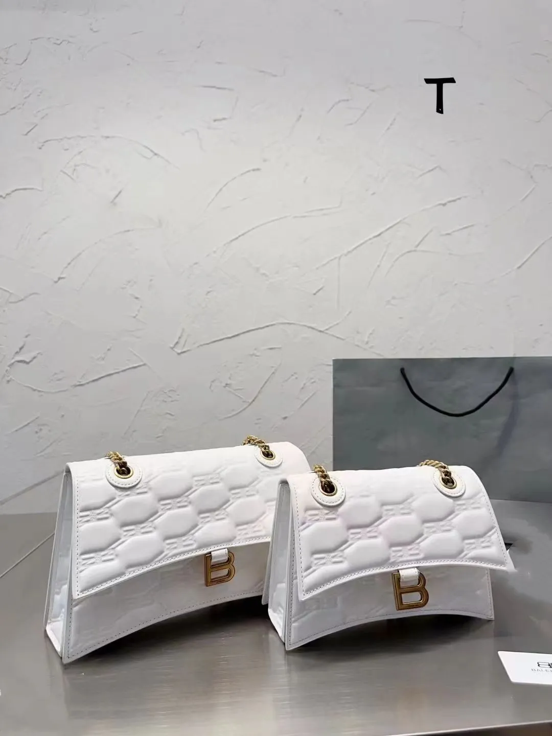 2023 Fashion Luxurys حقائب اليد Desinger Bag Bag Black Silver White Colorleather Bag New Highine Leather Cross Bage Bage Twin Set -Satchel حقيبة يد
