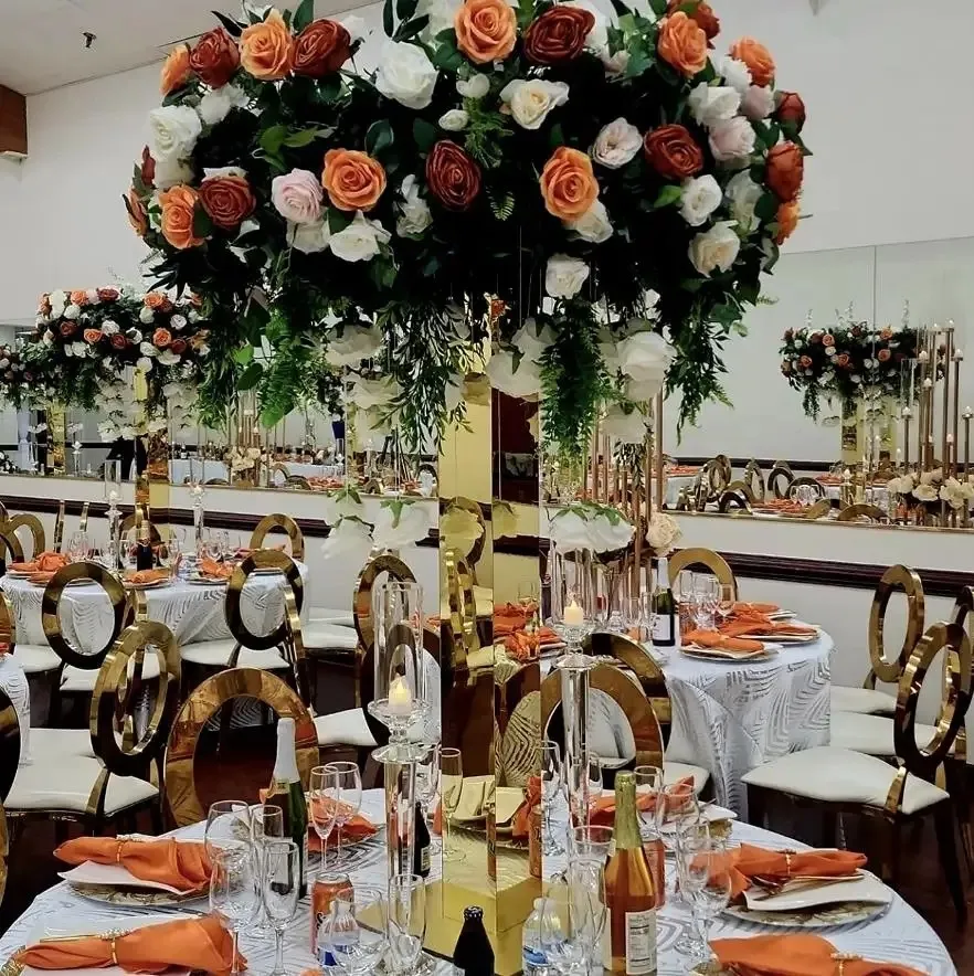 décor deocration cristal pôle stand de fleurs avec plaque pour tenir des fleurs pour les centres de mariage vase à fleur passerelle pilier stand pour le mariage fournitures de scène 418