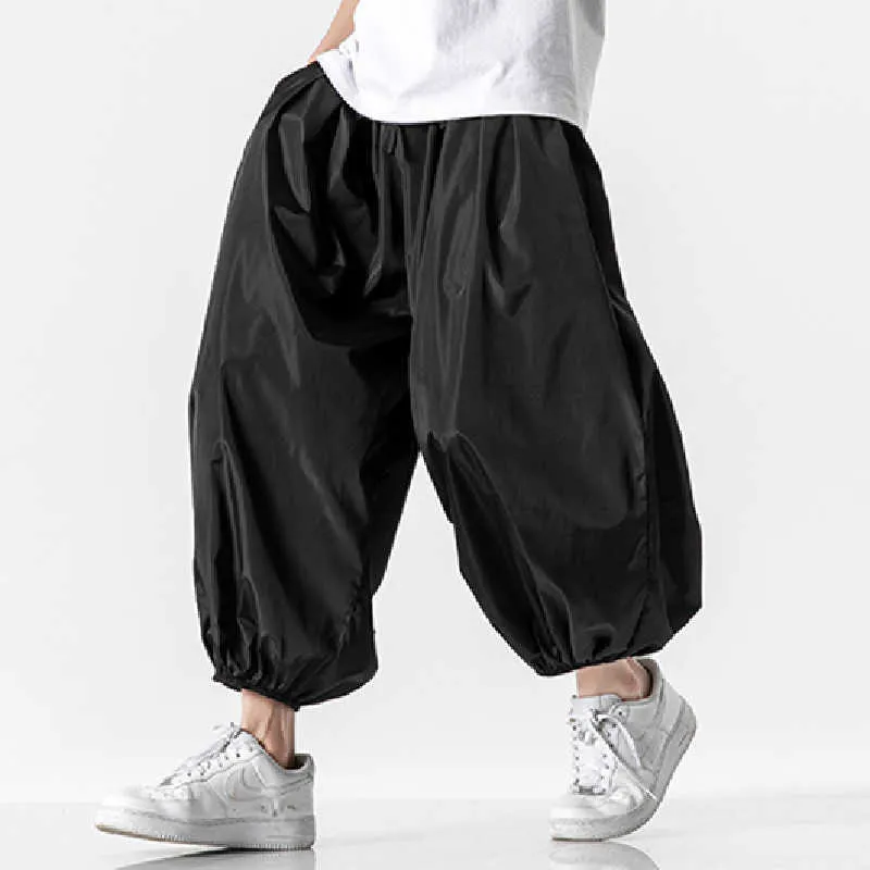 Pantaloni da uomo stile cinese casual sciolto Harem Bloomers giapponese Harajuku moda retrò pantaloni da uomo orientali pantaloni da jogging sportivi Z0225