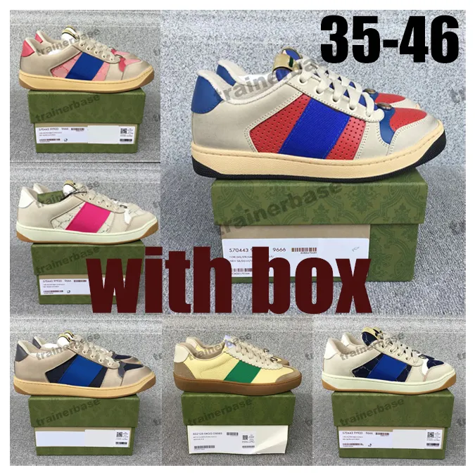 Designer leather casual shoes Female red Green lace-up Sneakers Flat casual shoes men fashion running shoes retro mesh striped canvas leather sneakers