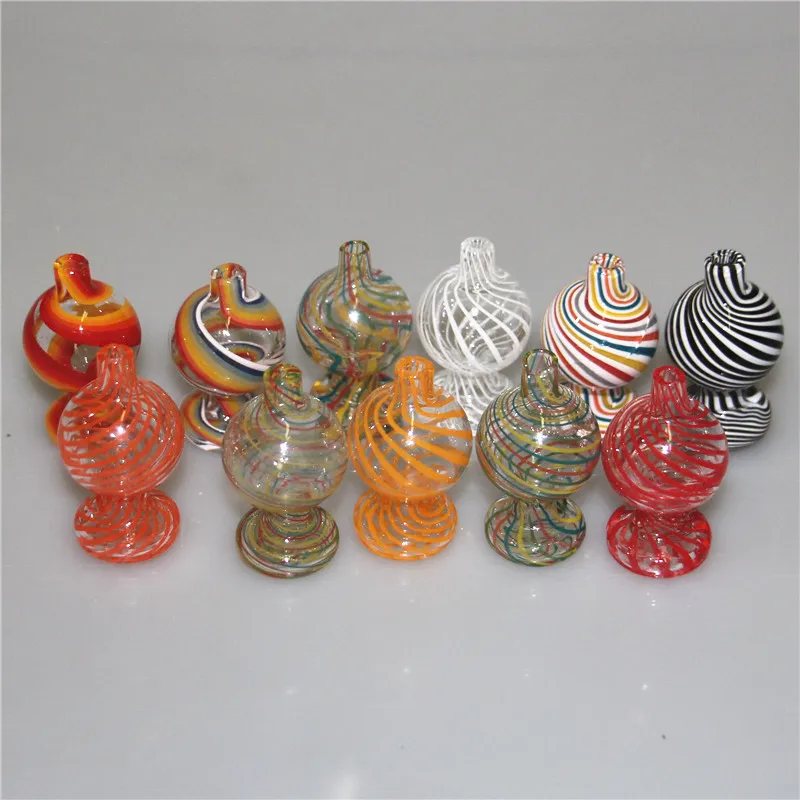 Bolla di vetro Carb Cap UV Ball Carb Caps per bordi smussati Quarzo Banger Chiodi Vetro Acqua Bong Tubo Dab Rigs