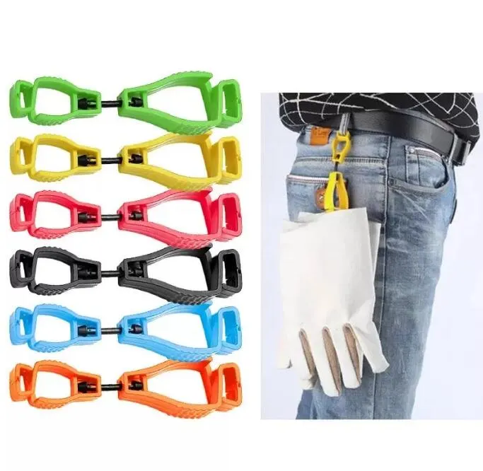 Plastic Safety Gloves With Hanger Hooks And Rails For Work Clamp