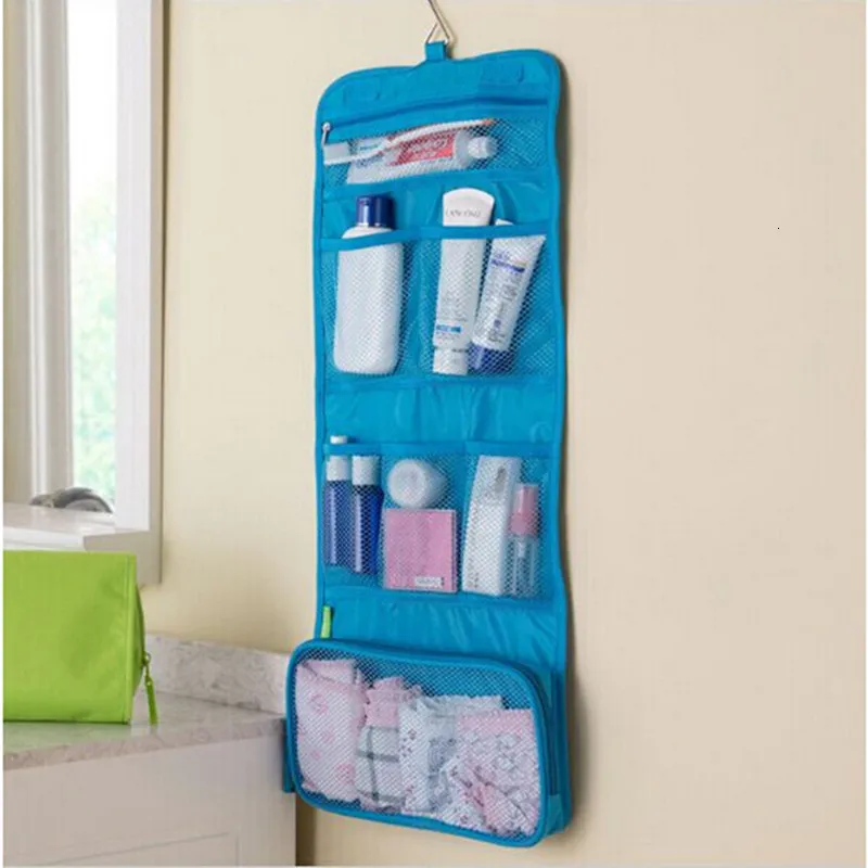 Kosmetiktaschen Koffer Tragbare hängende Organizer-Tasche Faltbarer Kosmetik-Make-up-Koffer Aufbewahrung Reisen Kulturbeutel Waschen Badezimmerzubehör RD840122 230225