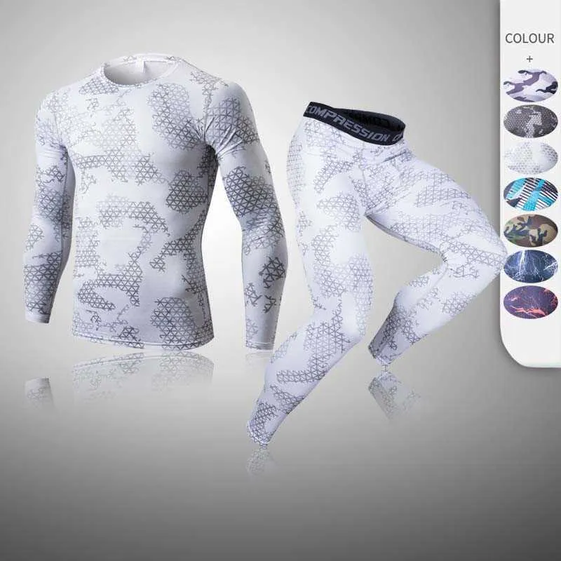 Tracksuits voor heren thermisch ondergoedset Winterjachtuitrusting Sport Long Johns Base Layer Bottom Top Z0224