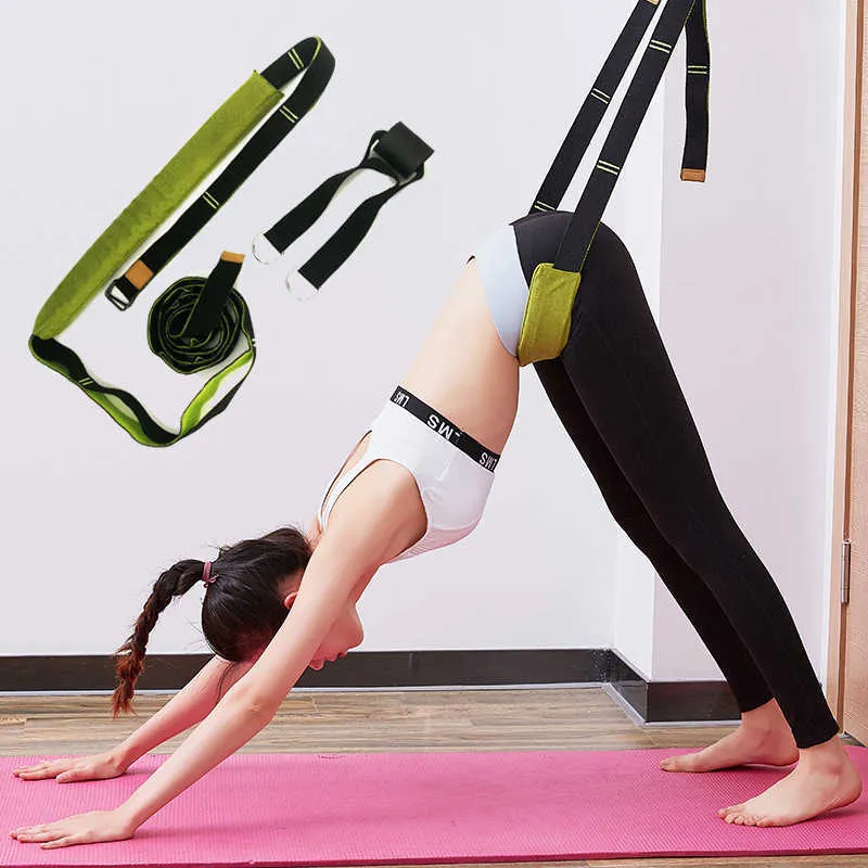 Yoga Stripes Gymnastics Stretching Legs Stretch Balancer Trainer Slackline Sports Equipment Yoga Flexibility Ballet Expander Training Belt J230225