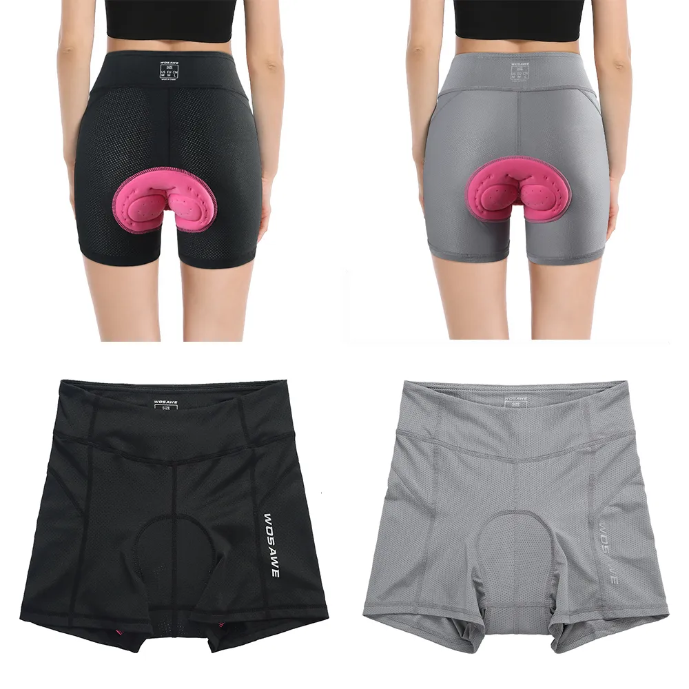 Cycling Underwears WOSAWE Padded Cycling Shorts Women Breathable