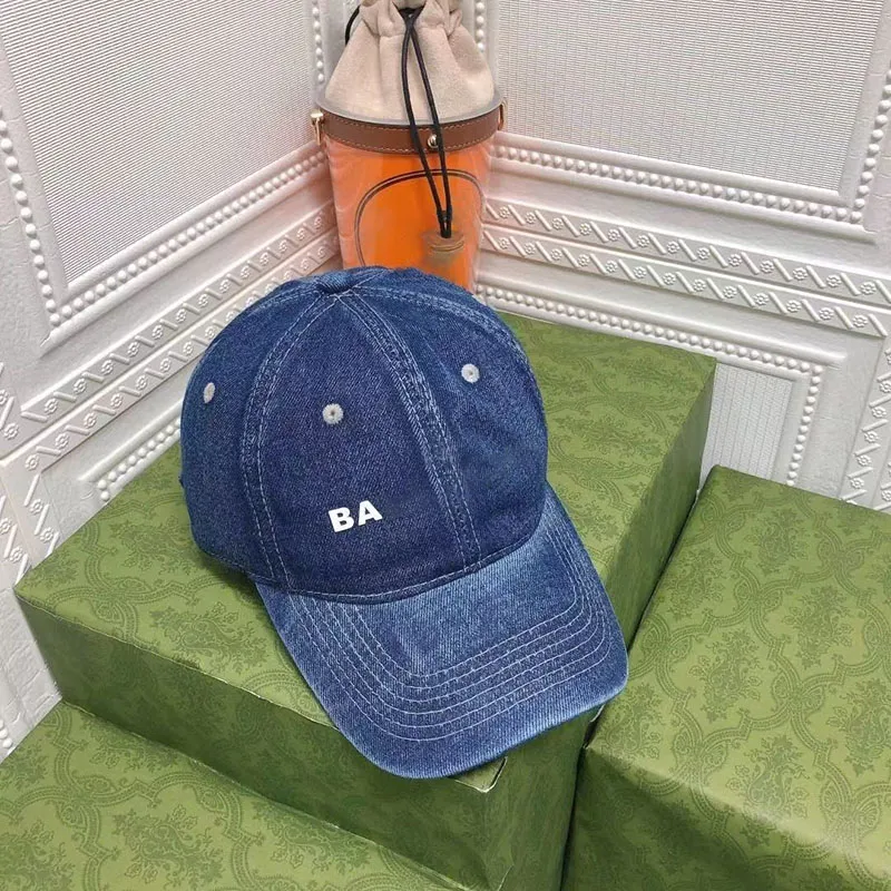 Lüks Tasarımcı Beyzbol Kapağı Yüksek kaliteli denim tarzı açık seyahat casquette güneş şapka iyi güzel