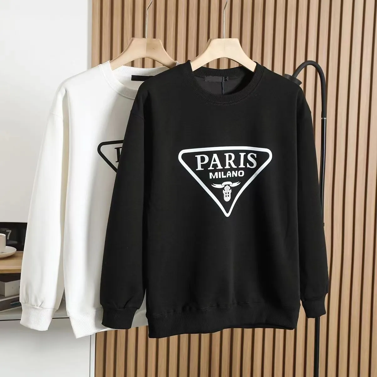 Erkek Tasarımcı Hoodie Sweatshirt Beyaz Hoodies Sweatshirt Hooded Sweater Kadın Tasarımcılar Kapşonlu Pure Pamuk Sonbahar ve Kış Gevşek Mektup Baskı Üst Polo Hoodie