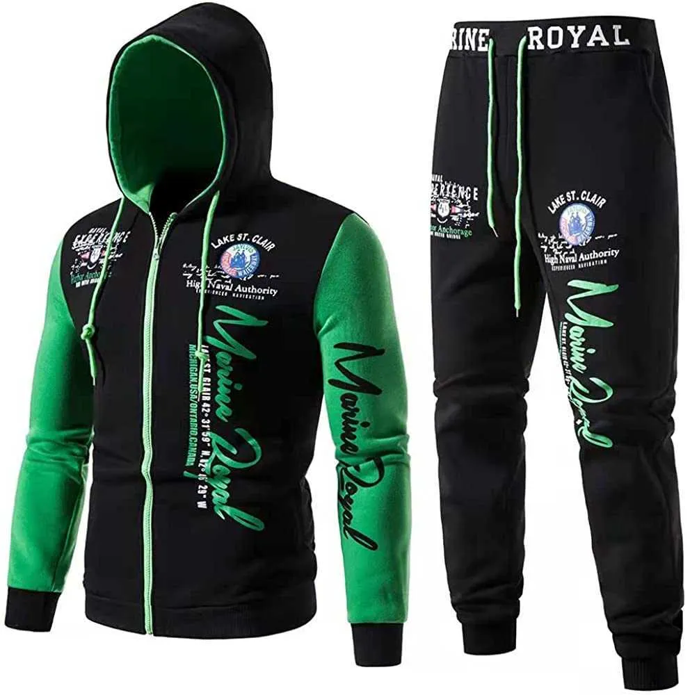 Męskie dresy męskie Hiphop Dance Dance Jogger Casual Tracksuit Zestaw długi rękawy Fullzip bieganie do joggingu Atletyczne garnitury Suits Men Ubranie Z0224