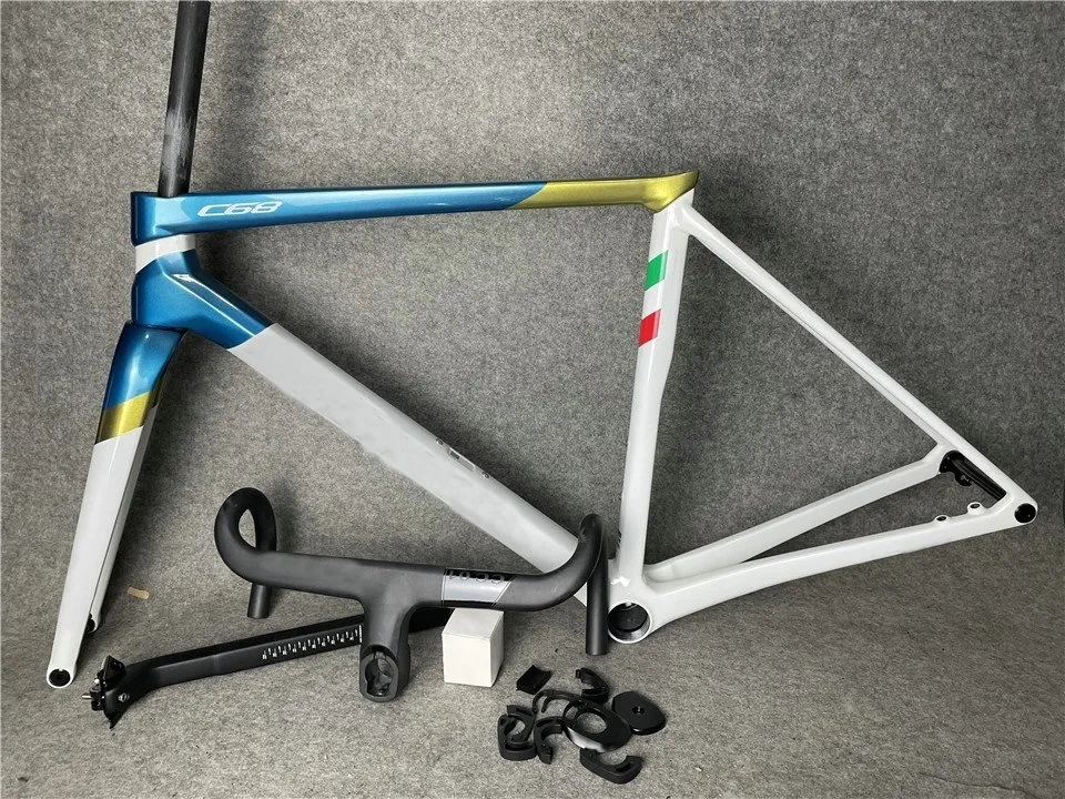 2023 C68 Carbon Road Bike Frame and handlebar size 45 5cm 48 5cm 51cm BB386 60 colors2883