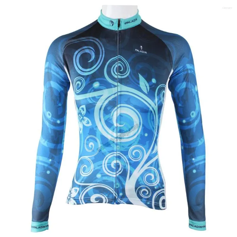 Racing Jackets Classic Blue Flowers Anti-Pilling Dirt Bike For Young Women Long Sleeve Clothes Sport Personalised Winter XS-XXL