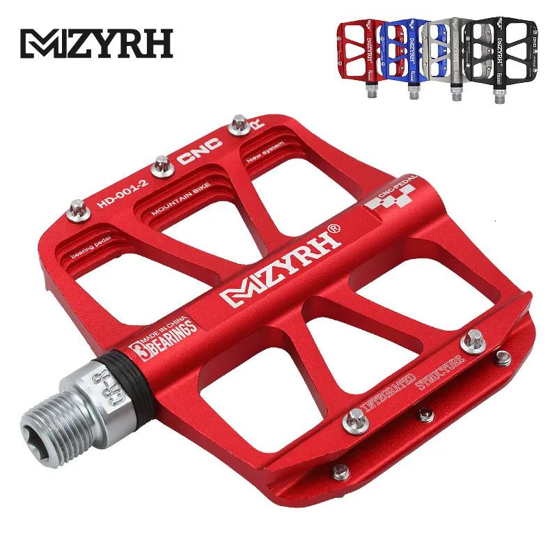 Groupes de vélo MZYRH S2 S11 S12 Pédales de vélo Pédale de vélo Antidérapant Pédales VTT Alliage d'aluminium Plat Applicable Accessoires de vélo étanches 230224