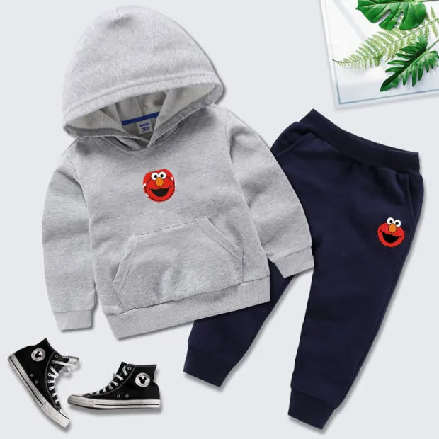 Completi per bambini Abbigliamento per bambini Sport Neonati maschi Set di abbigliamento per ragazze Tuta sportiva con cappuccio 90-140 dweq