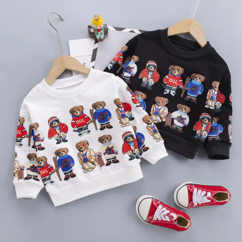 T Shirts Spring herfst Baby jongens Kleding Kap Kapjes Sweatshirt Kinderen Kinderen Casual T -shirt Sportkleding Infant Clothing 230224